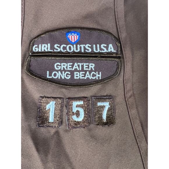 Vintage Brownies Girl Scouts Vest with patches Greater Long Beach CA early 2000s - Picture 6 of 7